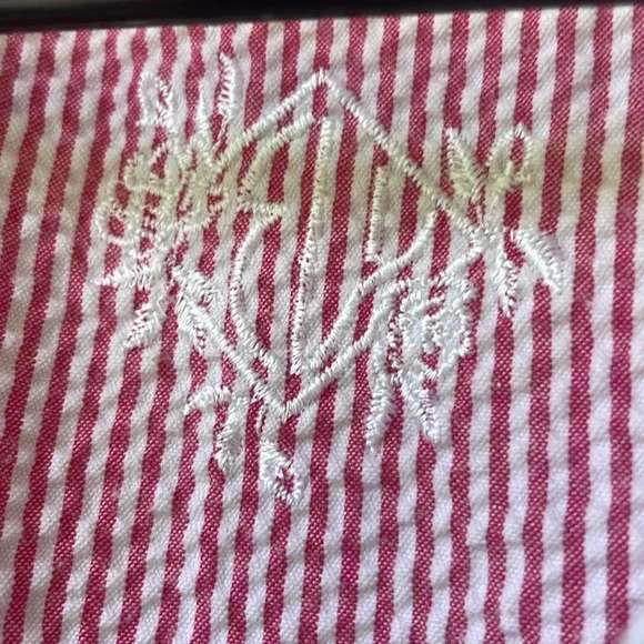 Eileen West Sweetheart Seersucker Short Robe long sleeve size S/M - Picture 5 of 7